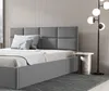 GUTTO Polsterbett 200x200 Metall-Lattenrost Grau Velour Produktbild-Vorschau 2