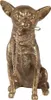 Clayre & Eef Figur Hund 13x9x18 cm Goldfarbig Polyresin Produktbild-Vorschau 1