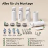 Heizkörperhalterung Wand, 4er-Set Weiß, für gerade Produktbild-Vorschau 2