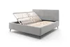Doppelbett Lizzie 160x200cm mit Stauraum - grau Produktbild-Vorschau 1