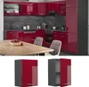 A collage of kitchen cabinets and a dining table with chairs. Anteprima dell’immagine prodotto
