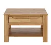 Couchtisch Eiche Massivholz 70x70 cm mit Schublade Produktbild-Vorschau 8