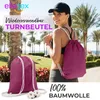 EllaTex Turnbeutel 37x46 cm – Gym Sack aus 100% Baumwolle Produktbild-Vorschau 2
