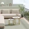 FORTENA Couchtisch Set 2tlg Rund, Marmor Look, mit goldenem Produktbild-Vorschau 11