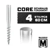 MAXERIO® 60 cm 4er Set Core Schraubfundament PRO Line; Ø 60 Produktbild-Vorschau 2