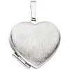 JOBO Medaillon Herz 925 Sterling Silber rhodiniert eismatt Produktbild-Vorschau 2