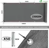 VOUNOT® Zaunblende 1×10m, Sichtschutz Zaun 230 g/m² HDPE Produktbild-Vorschau 2
