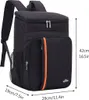 Rucksack Kühltasche Grau, Isolierte Doppeltasche für Produktbild-Vorschau 4