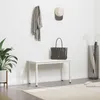 Bank Weiß 80 x 35 x 45 cm Massives Kiefernholz Produktbild-Vorschau 4