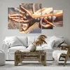 Bild auf Leinwand - Leinwandbild - 4 Teile - Muschel Hand Produktbild-Vorschau 6