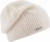 Seeberger Strickmütze-Beanie aus 100% Kaschmir im Rippmuster in beige