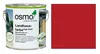 A can of Osmo Landhausfarbe and a swatch of the paint color. Produktbild-Vorschau