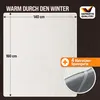 MONZANA® elektrická vyhřívaná přikrývka 160x140cm časovač 5 Náhled obrázku produktu 4