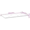 vidaXL Gartenbank-Auflage Grau Karomuster 120x50x4 cm Produktbild-Vorschau 7