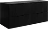 A black cabinet with fluted drawers. Produktbild-Vorschau
