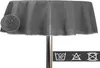 Gartentischdecke 140 cm rund Grau outdoor wasserfest Garten Produktbild-Vorschau 3