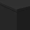 A close-up view of the corner of a black object. Voir les images du produit