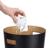 Poubelle de bureau, noire Voir les images du produit 3