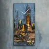 Leinwand Uhr Küche Wohnzimmer Bild 30x60 Stadt modern Produktbild-Vorschau 2