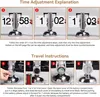 Tischuhr, Retro-Flip-Uhr, Flip-Schreibtischuhr, automatisch Produktbild-Vorschau 8
