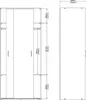 Cindy - Armoire 2 Portes, 78x175h cm Blanc, Porte-manteaux Voir les images du produit 3