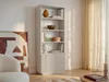 Bücherregal mit 2 Türen und 4 Ablagen - Beige - EROLYA Produktbild-Vorschau 2