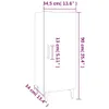 vidaXL Kredens biały wysoki połysk 34,5x34x90 cm materiał Podgląd zdjęcia produktu 10