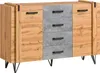 Minio, Kommode "MILENIUM 5", mit Metallfüßen, 135 cm, Wotan Produktbild-Vorschau 1