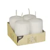 Papstar 10483 Cylinder White 4 Pieces ? Candle 80 Mm, 5 Cm, Produktbild-Vorschau 2
