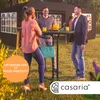 CASARIA® Table de bar grise ronde Ø80 cm pliable haute de Voir les images du produit 2