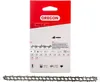 A product package for a chainsaw chain with a sample of the chain shown below. Produktbild-Vorschau