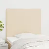 vidaXL Kopfteil Creme 100x5x118/128 cm Stoff Produktbild-Vorschau 2