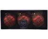 Weihnachtskugeln Glas Schottenkaro Muster 8cm Produktbild-Vorschau 1