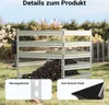 Wiltec zahradní kompostér 100 x 100 x 90 cm, kovový Náhled obrázku produktu 6