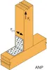 SIMPSON Winkelverbinder ANP 100x200x2.5x100mm feuerverzinkt Produktbild-Vorschau 2