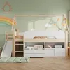 Merax Etagenbett 90x200cm mit Dachrahmen, Hochbett mit Produktbild-Vorschau 3