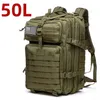 50L Taktischer Rucksack Schwarz - Wasserdicht, Nylon, Produktbild-Vorschau 8