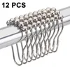 12pcs Duschringe Duschvorhangringe Edelstahl Aufhängeringe Produktbild-Vorschau 1