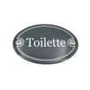 Emaille Türschild TOILETTE oval 7x10 cm Schild Emailschild Produktbild-Vorschau 1