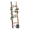 Relaxdays Dekoleiter, 116 cm hoch, Holzleiter Garten, 4 Produktbild-Vorschau 1
