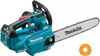 A cordless chainsaw is shown against a white background. Náhled obrázku produktu