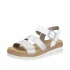 Remonte D0Q55 90 Sandalo donna con zeppa argento - bianco, Anteprima dell’immagine prodotto 7