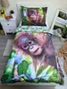 Kinder Bettwäsche Wendemotiv Orang-Utan Affe Baum Wald Produktbild-Vorschau 1