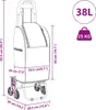 Carrello della spesa vidaXL nero 39,5 x 33 x 93 cm in Anteprima dell’immagine prodotto 6