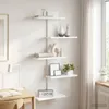 vidaXL Wandregal Weiß 48,5 x 15 x 101 cm Holzwerkstoff Produktbild-Vorschau 2
