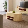 okwish Tavolo da conferenza con bordi in legno curvato, Anteprima dell’immagine prodotto 5