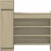vidaXL Botník Sonoma dub 100,5x28x100 cm Materiál na bázi Náhled obrázku produktu 5