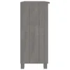 vidaXL Sideboard HAMAR Hellgrau 85x35x80 cm Massivholz Produktbild-Vorschau 4
