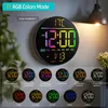Digitale LED-Wanduhr 10 Zoll mit RGB-Beleuchtung, 11 Produktbild-Vorschau 3