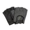 Autofahrer Handschuhe Retro Vintage Leder Fingerlose Produktbild-Vorschau 2
